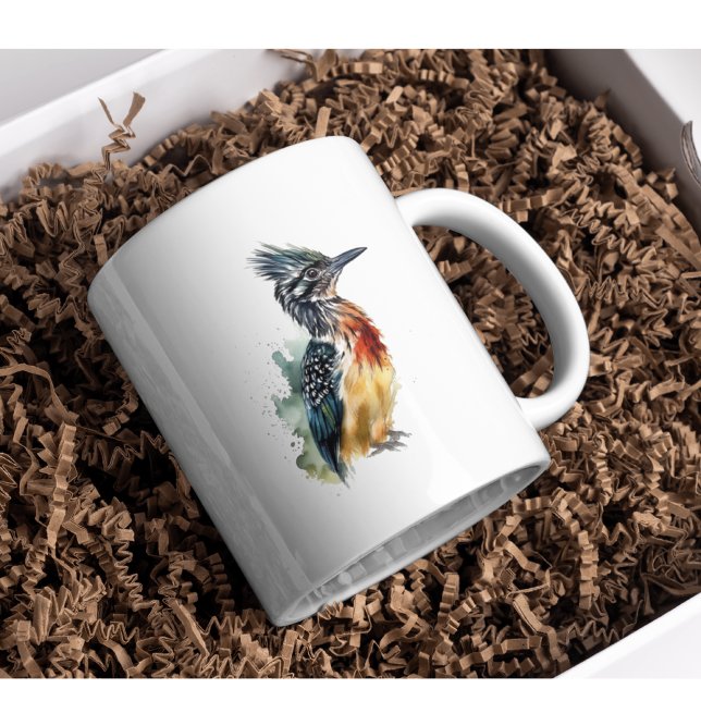 Den färgade Springerna, vattenfärgsroadrunner Kaffemugg (Skapare uppladdad)