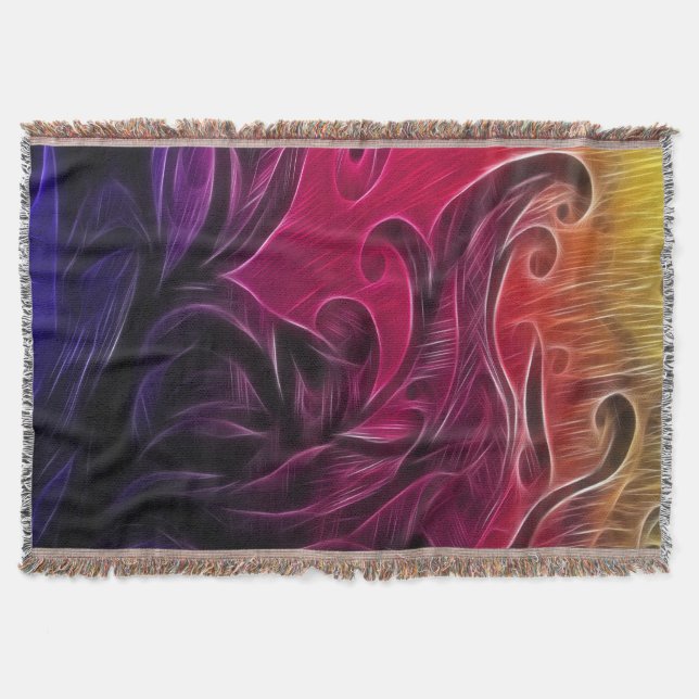 Den färgade trädgården filt (Framsidan)