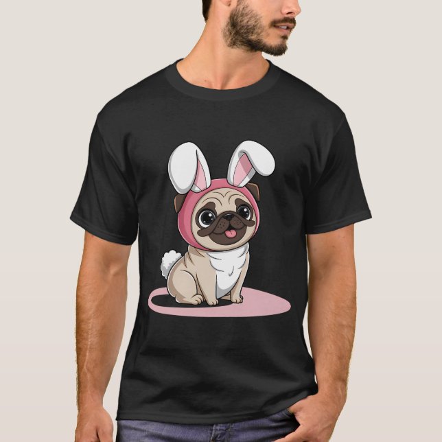 Den färgglada puggen t shirt (Framsida)