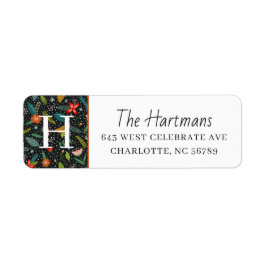 Den färgrika blommigten & sörjer helgdag för | returadress etikett