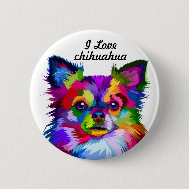 Den färgrika chihuahuahunden - knäppas knapp (Framsida)