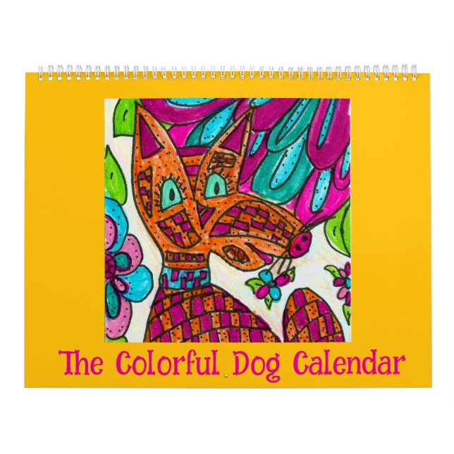 Den Färgrika Hundkalendern Kalender (Omslag)