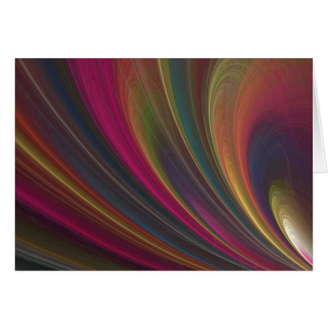 Den färgrika mjuka sanden vinkar hälsningskort (Framsidan Horizontal)