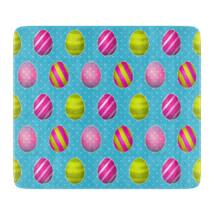 Den färgrika påskägget på Polka pricker bakgru