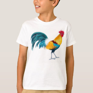 Den färgrika tuppen lurar T-tröja T Shirt