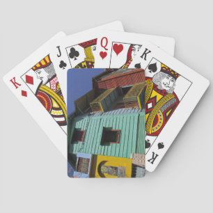 Den färgstarka arkitekturen i La Boca-området Spel Kort