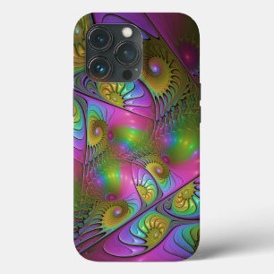 Den färgstarka färglösa Abstrakten Trippy Fractal