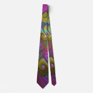 Den färgstarka färglösa Abstrakten Trippy Fractal Slips