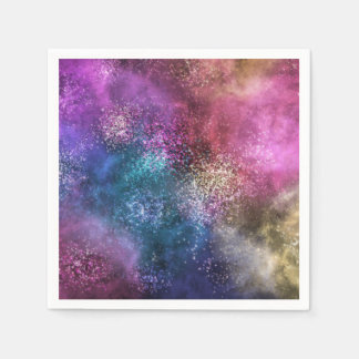 Den färgstarka galaxen pappersservett