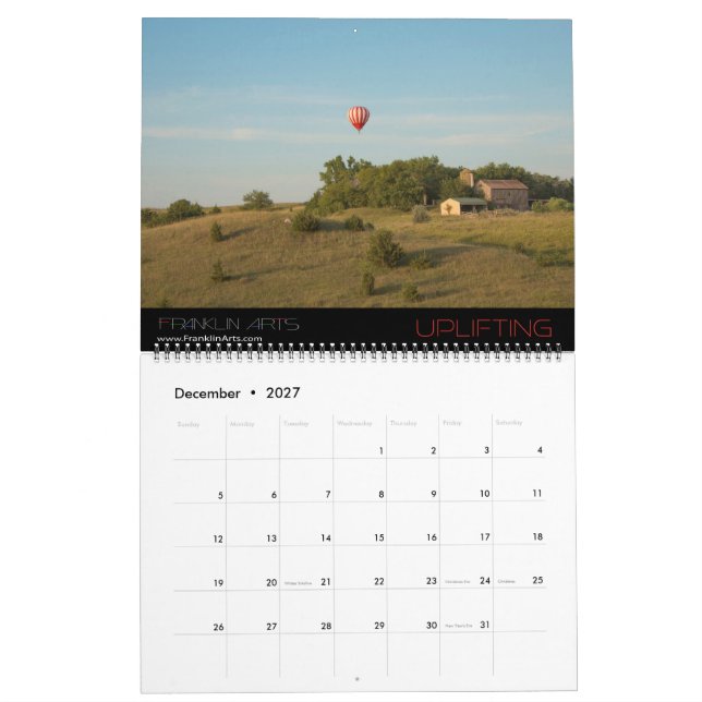 Den fascinerande naturen landskap & sjölandskap kalender (Dec 2027)