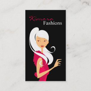 Den Fashionesta modevektorn shoppar Visitkort