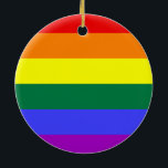 Den fasta regnbågen cirklar prydnaden julgransprydnad keramik<br><div class="desc">Original- den vattenfärgkonst och designen av Michael A. Giza (c) 2013 presentera regnbåge färgar.  Känselförnimmelsen frigör för att tillfoga text till bekläda och/eller drar tillbaka av denna prydnad för att göra den unik till dig. Personifiera - skräddarsy - din text här - gör det ditt eget!</div>