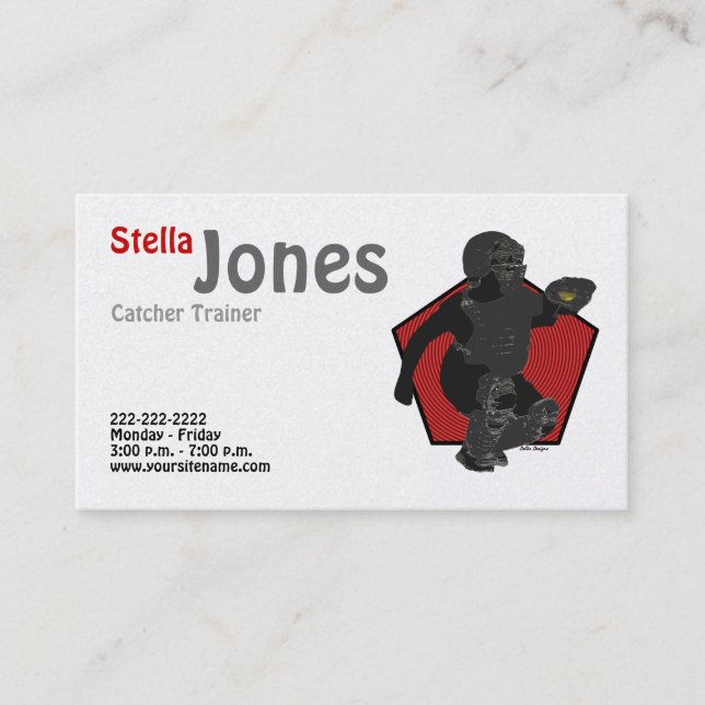 Den Fastpitch softballstopparen profilerar kort (Framsida)