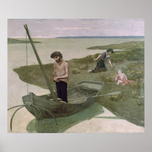 Den fattiga fiskaren, 1881 poster