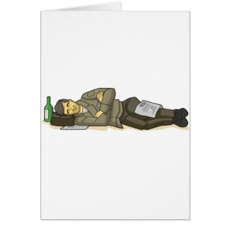 Den fattiga grabben hälsningskort