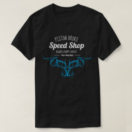 Den fattiga pistongen rusar shoppar roliga t shirt