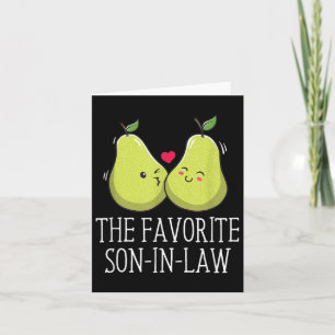 Den favoritson-in-law Groom Funny Make ska bli Kort