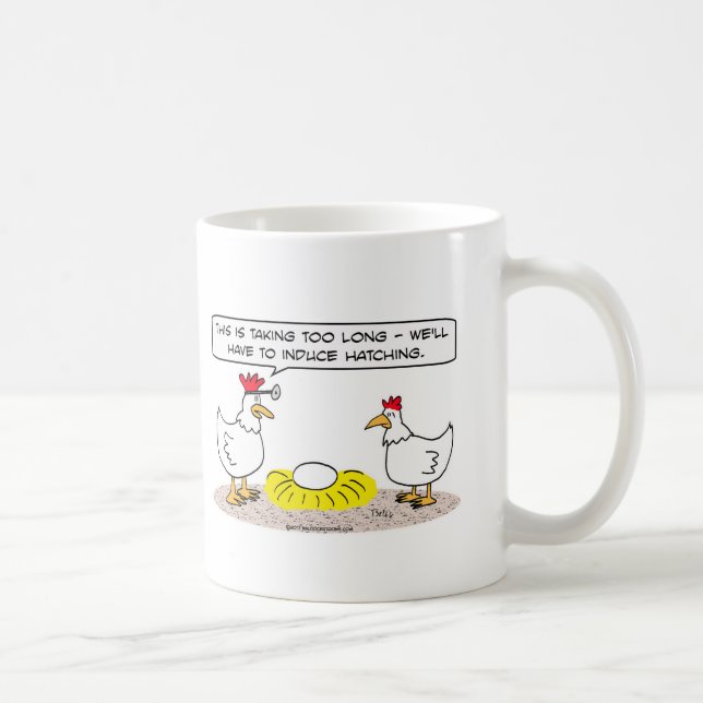 den fega doktorn framkallar att kläcka ägget kaffemugg (Höger)