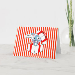 Den Feliz Navidad musen i gåva boxas Helgkort