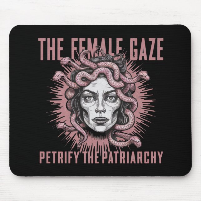 Den female Gaze-gerillan Petrify Patriarchy Medusa Musmatta (Framsidan)