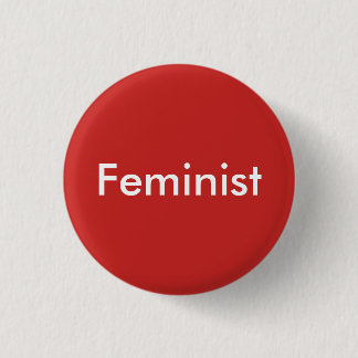 den feministiska flickan driver rundan knäppas knapp