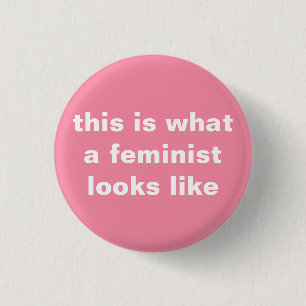 den feministiska flickan driver rundan knäppas knapp