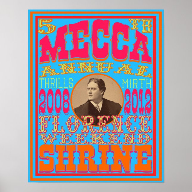 Den femte årsrapporten om Mecca Shriners' Florence Poster (Framsidan)