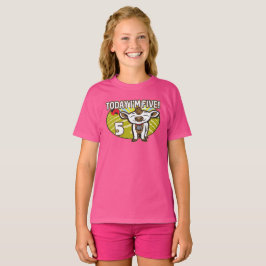 Den femte barnen i dag är jag fem! Cute Cow T Shirt