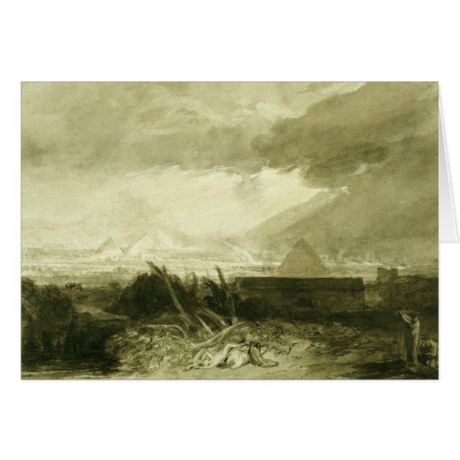 Den femte epidemin av egyptenen, 1806-10 hälsningskort (Framsidan Horizontal)