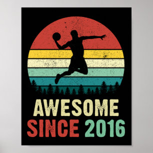 Den femte födelsedagen i Basketball Älskare Fantas Poster
