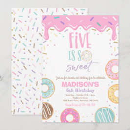 Den femte Födelsedagsfesten är så söt Inbjudningar