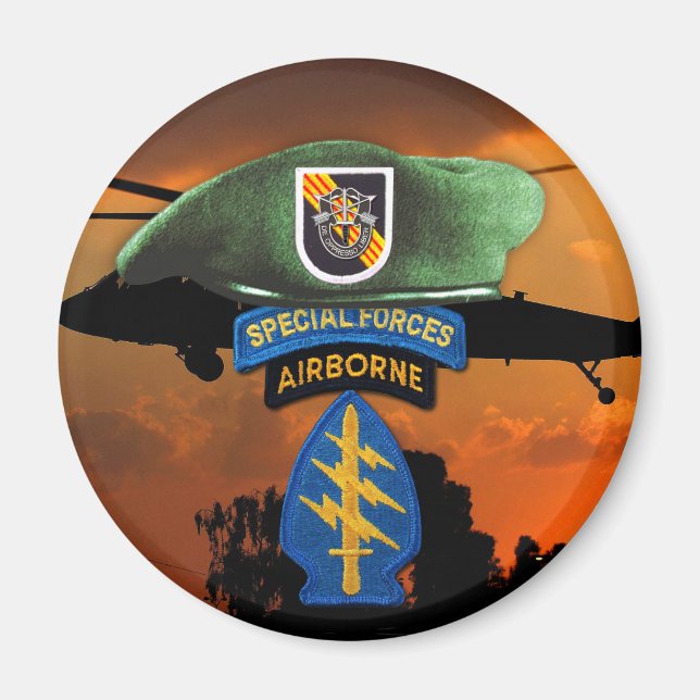 Den femte speciella gruppen: veterinärer vietnamve magnet (Framsidan)