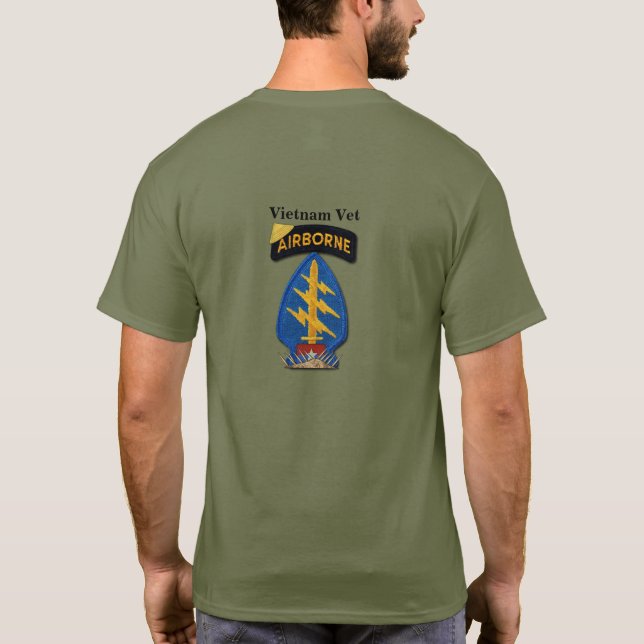 Den femte Speciella styrgruppen Grönt Beret Vietna Tee (Baksida)