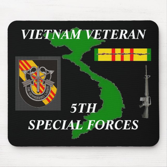 Den femte Speciellare styrkan Vietnam Mousepad 2/b Musmatta (Framsidan)
