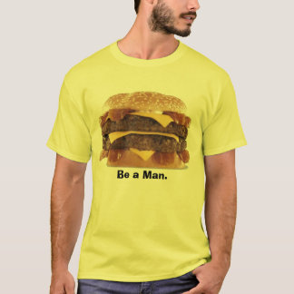 den feta hamburgaren - var en man t-shirt