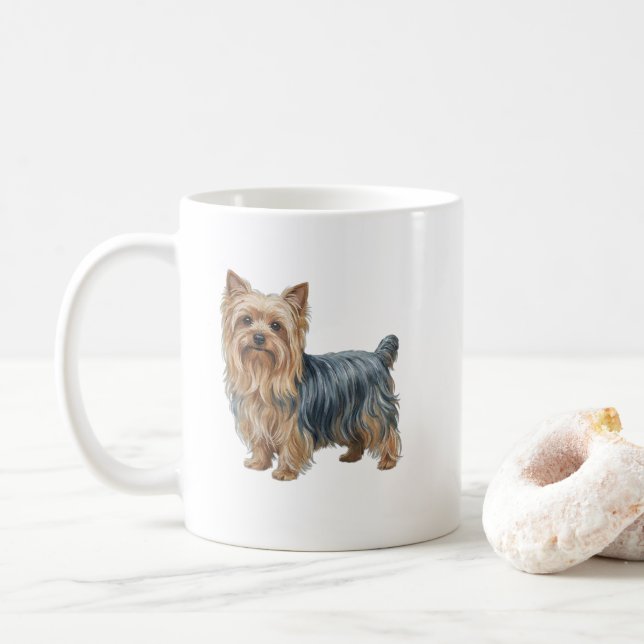 Den fickstora gladiatoren: Yorkshireterrier Kaffemugg (Med munk)