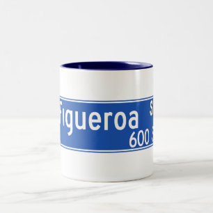Den Figueroa gatan, Los Angeles, CA-gata Två-Tonad Mugg