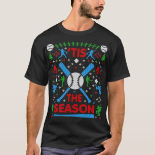 Den fina baskebollen Tis säsong den fuktiga julsva T Shirt