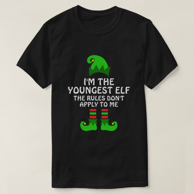 Den fina julen Elf Ugly jul Sweater Im The The T Shirt (Design framsida)