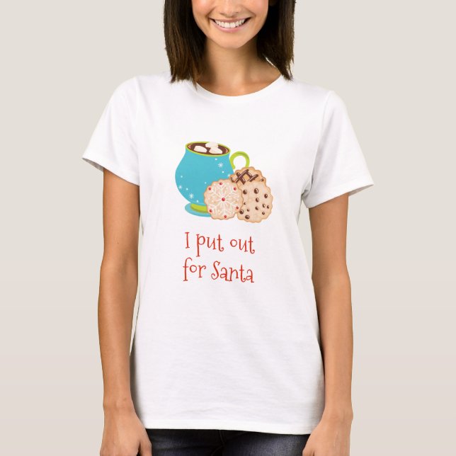 Den fina julen jag tar ut till Santa Cookies T Shirt (Framsida)