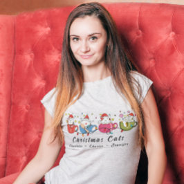 Den fina julklappen i Monogram jul Party T Shirt