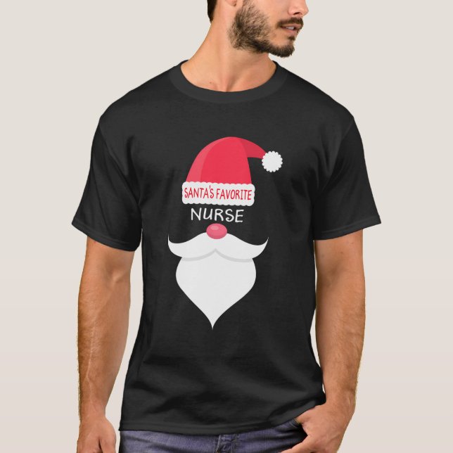 Den fina jultomten är favoritnäsan t shirt (Framsida)