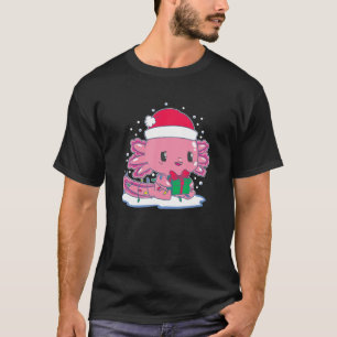 Den fina jultomten Axolotl Santa Mexican Salamande T Shirt