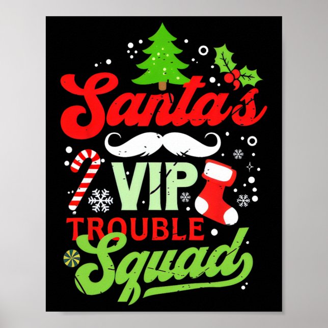 Den fina jultomtens Vip Trouble Squad Troublem Poster (Framsidan)