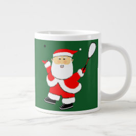 Den fina Squash Player-julen Jumbo Mugg