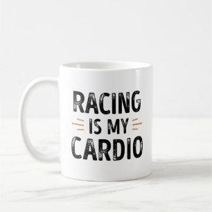 Den fina Tävlan är min Cardio - car Gift Kaffemugg