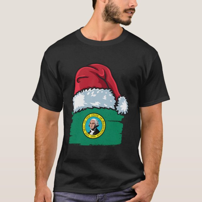 Den fina Washington firar jul med Julafton har T Shirt (Framsida)