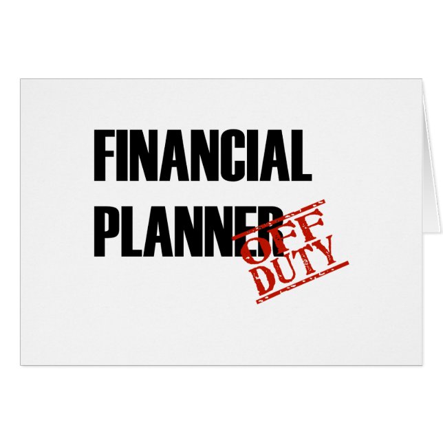 DEN FINANSIELLA PLANNEREN TÄNDER HÄLSNINGSKORT (Framsidan Horizontal)