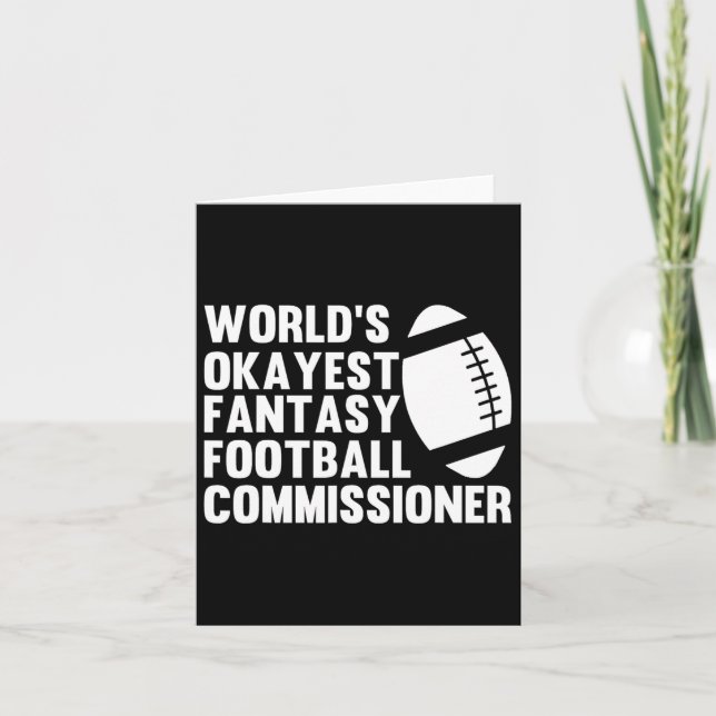 Den finaste världens okayest Fantasy Football Comm Kort (Framsida)