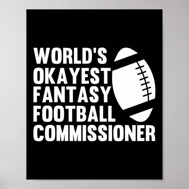 Den finaste världens okayest Fantasy Football Comm Poster (Framsidan)